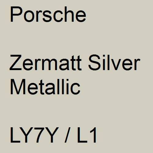 Porsche, Zermatt Silver Metallic, LY7Y / L1.